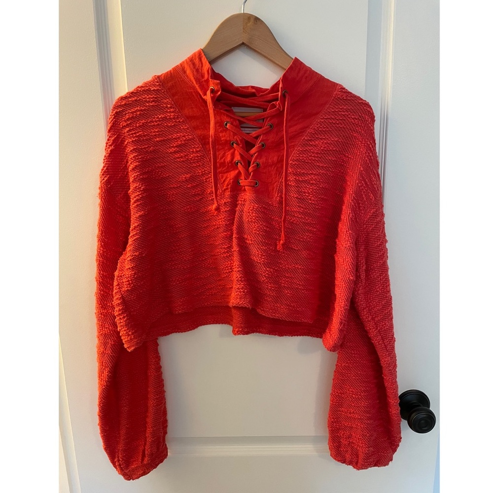 Free people cropped sweater.